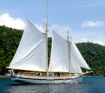 The Emperor Raja Laut Liveaboard has great itineraries in Raja Ampat, Komodo and Ambon and is a smaller but luxurious liveaboard perfect for 12 divers