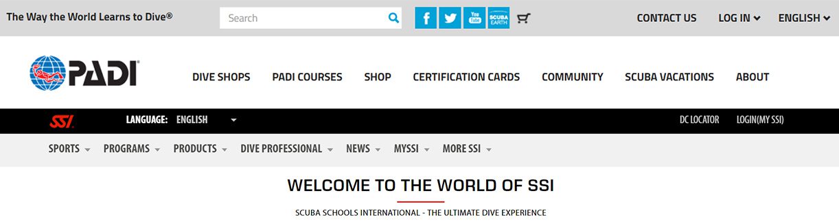 Padi or ssi banner