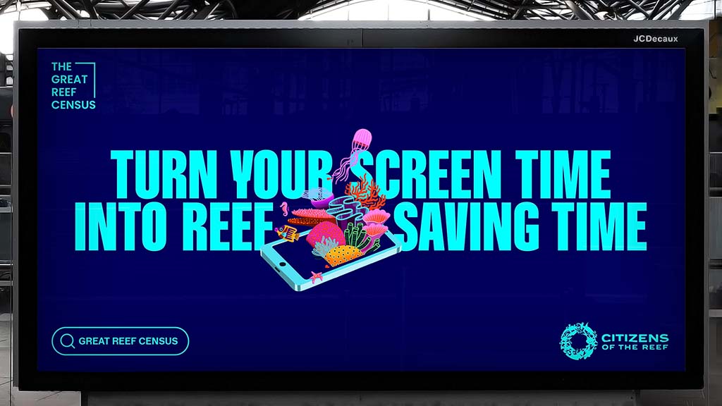 Great reef census campaign 2025 bus stop