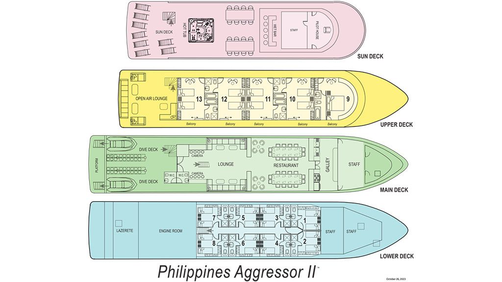 17 philippines aggressor ii dive liveaboard philippines deckplan